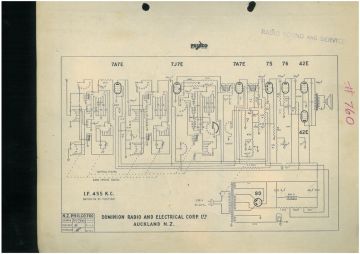 Dominion 760 schematic circuit diagram